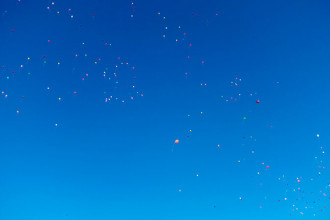 Воздушные шары над Центральной площадью Светлогорска