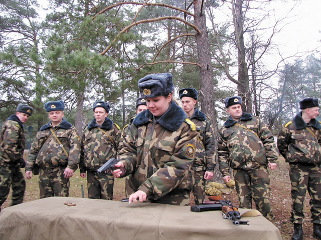 Проверка боевой готовности личного состава 7-й отдельной стрелковой роты войсковой части №6713
