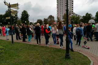 У Центральной площади Светлогорска состоялся флешмоб против химзавода