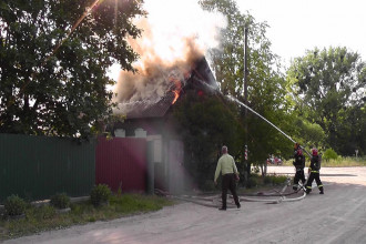 Пожар в деревне Дедное Светлогорского района