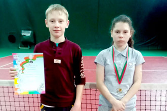Теннисисты Анастасия Гайшун и Евгений Плешкунов заняли вторые места