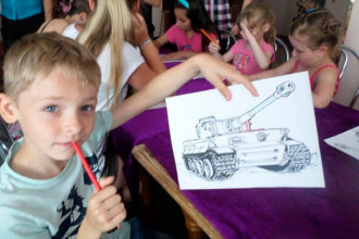Детский рисунок на тему войны