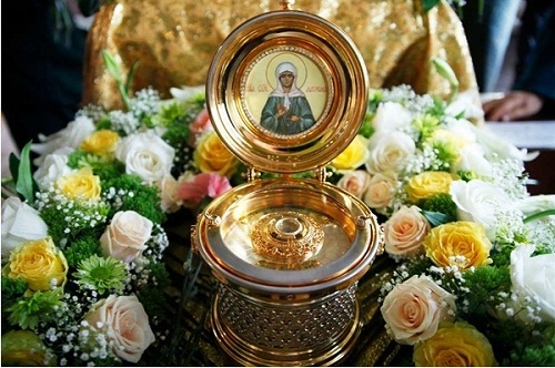 Мощи святой Матроны Московской