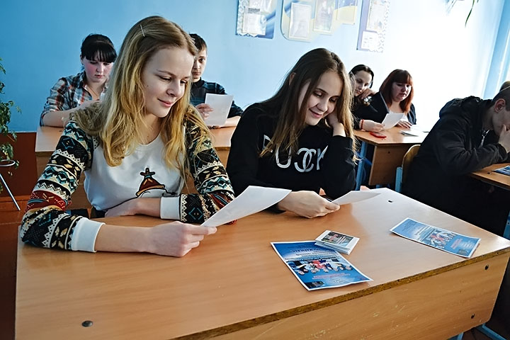 Учащиеся школ города Светлогорска